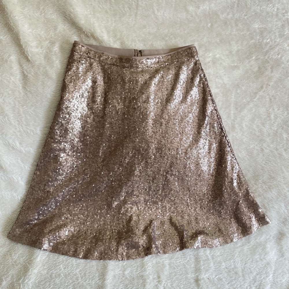 Ann Taylor Gold Sequin Skirt 💫